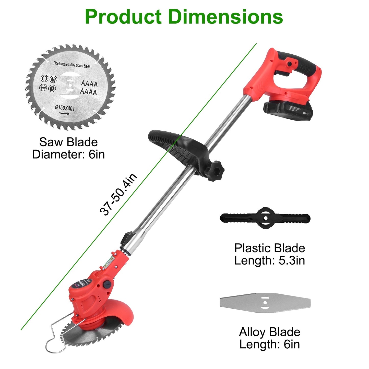 1Set Electric Cordless Grass Trimmer