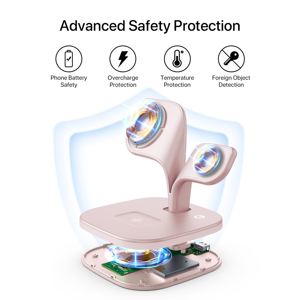 5-in-1 Magnetic Real Wireless Desktop Fast Charging Station