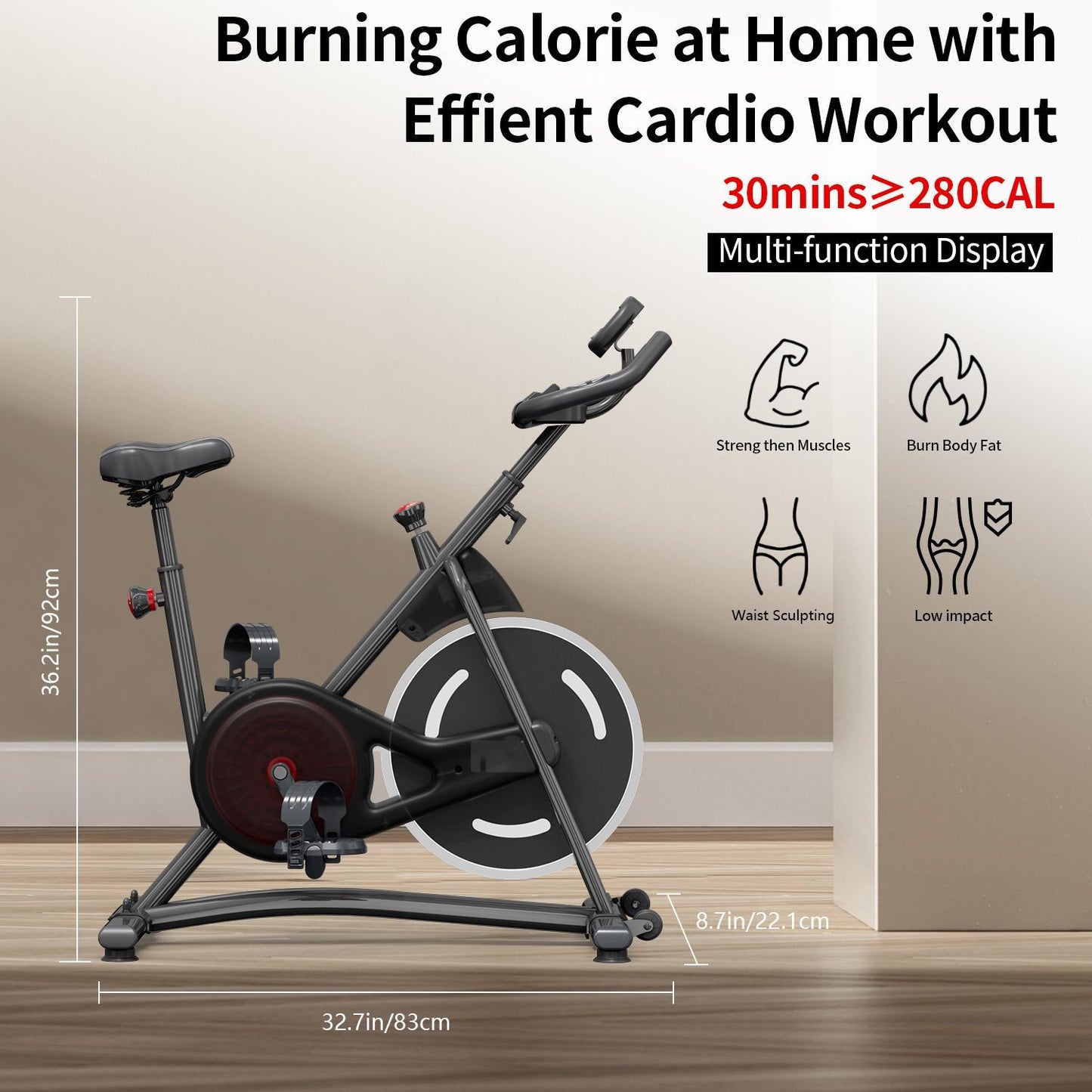 Ultimate Magnetic Resistance Exercise Bike Compact, Quiet, and Smart for Home Workouts