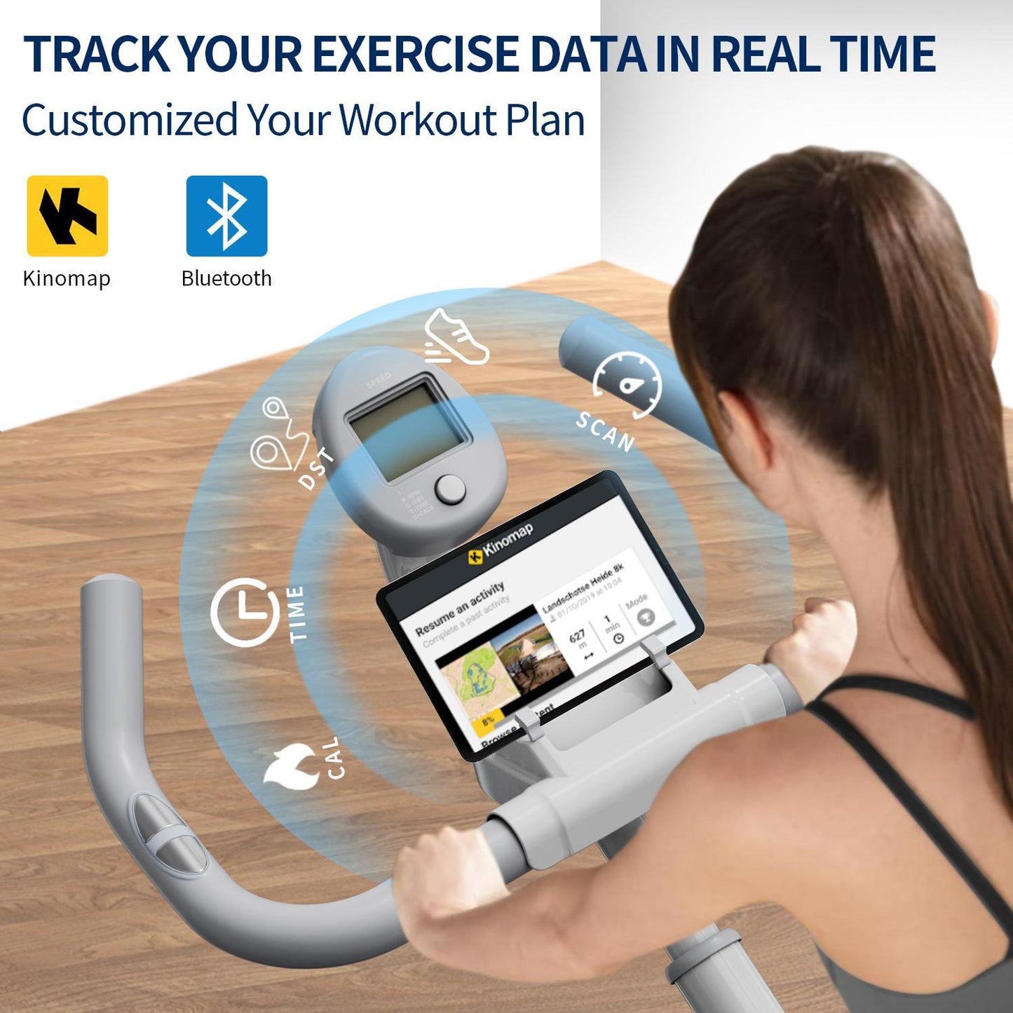 Ultimate Magnetic Resistance Exercise Bike Compact, Quiet, and Smart for Home Workouts