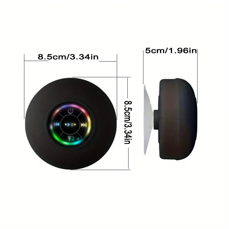 Waterproof Wireless Bathroom Speaker with Suction Cup