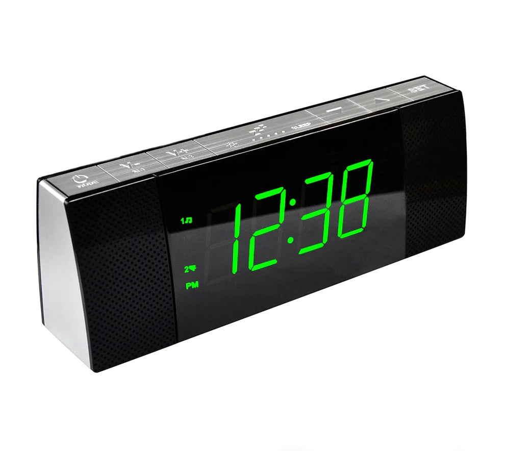 Digital ITOMA Bedside Alarm Clock Radio With Wireless Connection Speaker