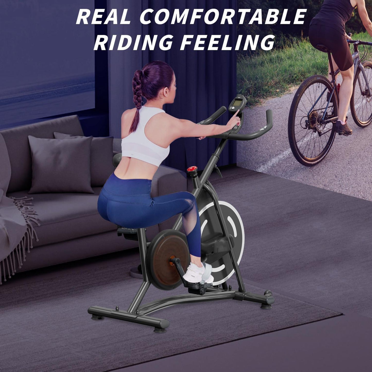 Ultimate Magnetic Resistance Exercise Bike Compact, Quiet, and Smart for Home Workouts