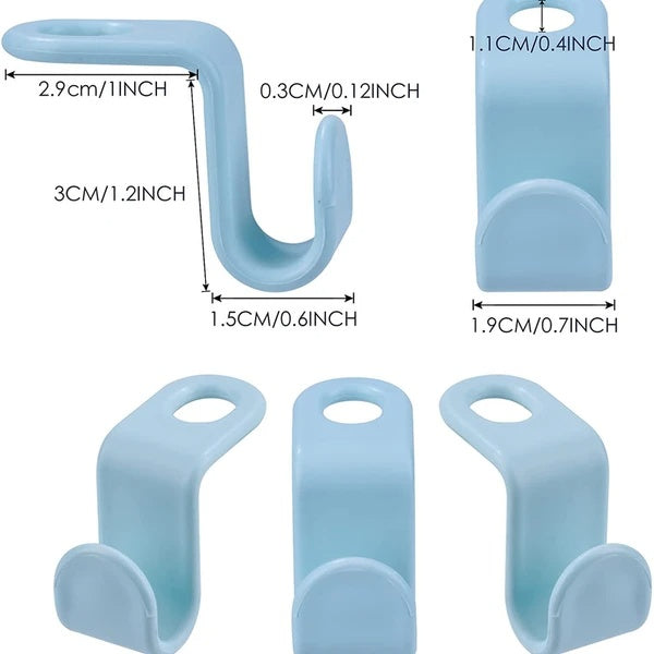 40-Piece Clothes Hanger Connector Hooks – Space-Saving Closet Organizer Clips