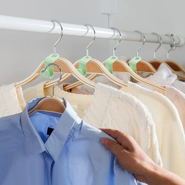 40-Piece Clothes Hanger Connector Hooks – Space-Saving Closet Organizer Clips