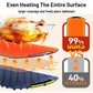 Foldable Electric Food Warming Mat Portable Buffet Heating Tray with 3 Temp Settings