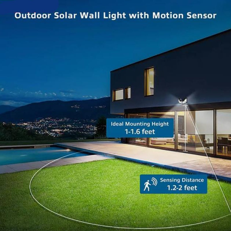 Solar Lights Outdoor Waterproof - Flood Lights With Motion Sensor