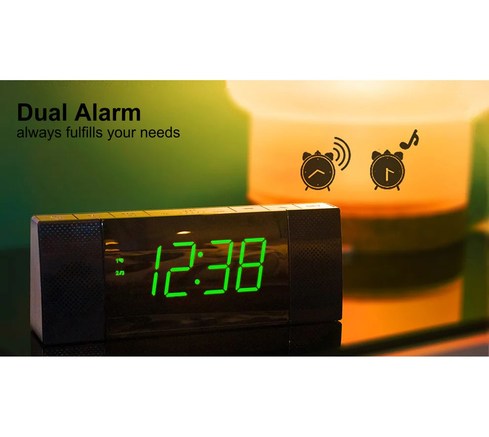 Digital ITOMA Bedside Alarm Clock Radio With Wireless Connection Speaker