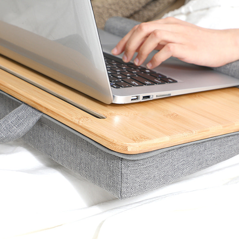 Portable Bamboo Lap Desk – Small Sofa Bed Table for Laptop, Reading & Snacks (Japanese Style)