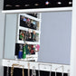 Full-Length 360° Rotating Jewelry Cabinet with Mirror – Lockable Storage Organizer