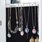 Full-Length 360° Rotating Jewelry Cabinet with Mirror – Lockable Storage Organizer
