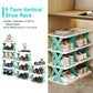 9-Tier Vertical Shoe Rack – Narrow Free-Standing Plastic Shoe Organizer for Entryway & Closet