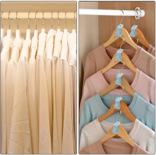 40-Piece Clothes Hanger Connector Hooks – Space-Saving Closet Organizer Clips