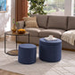 3-in-1 Multifunctional Ottoman & Coffee Table Set – With Hidden Storage & Drum Stool | Modern Space-Saving Furniture