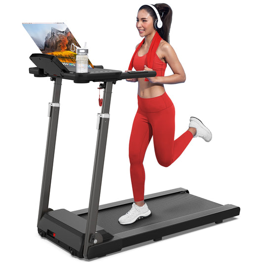 Treadmill JK68-6B – Foldable Home Treadmill with Desk, Bluetooth, LED Display & 12 Programs