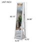 Full-Length 360° Rotating Jewelry Cabinet with Mirror – Lockable Storage Organizer