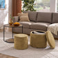 3-in-1 Multifunctional Ottoman & Coffee Table Set – With Hidden Storage & Drum Stool | Modern Space-Saving Furniture