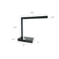 Modern LED Desk Lamp with USB Port & Power Outlet – Pewter Metal Table Lamp for Home & Office