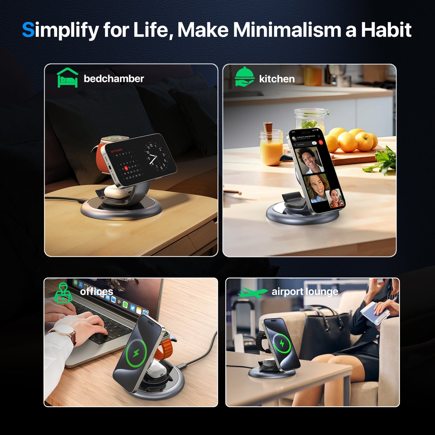 3-in-1 Wireless Charging Station