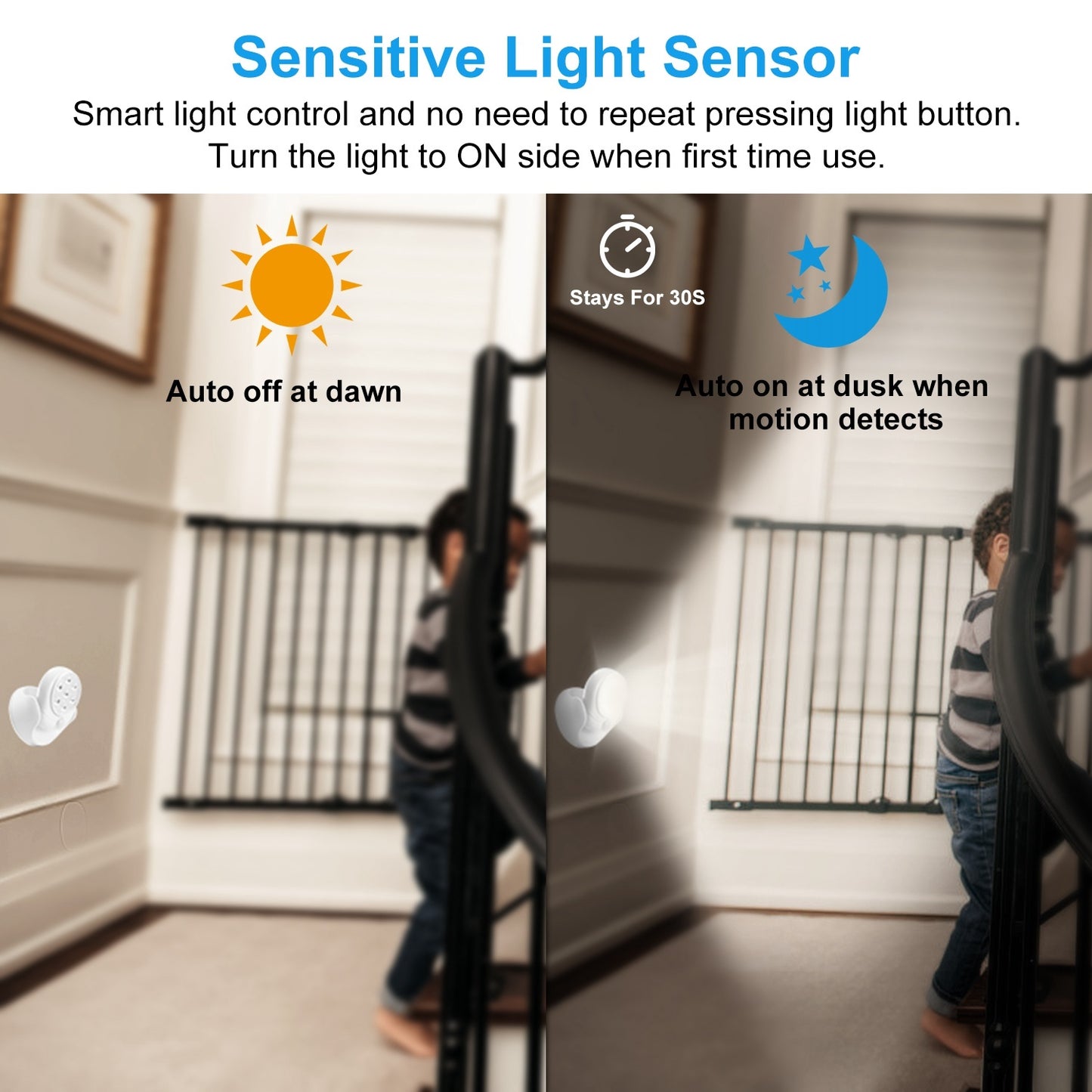 Wireless 360° Motion Sensor LED Spotlight – Battery Operated Night Lamp