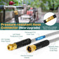 Metal Garden Hose, 100ft Stainless Steel Flexible Water Hose With 10 Adjustable Patterns Spray Nozzle