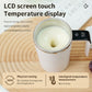 Automatic Self-Stirring Coffee Mug – Stainless Steel Travel Cup with LED Temperature Display & Lid | Smart Mixing Coffee Cup