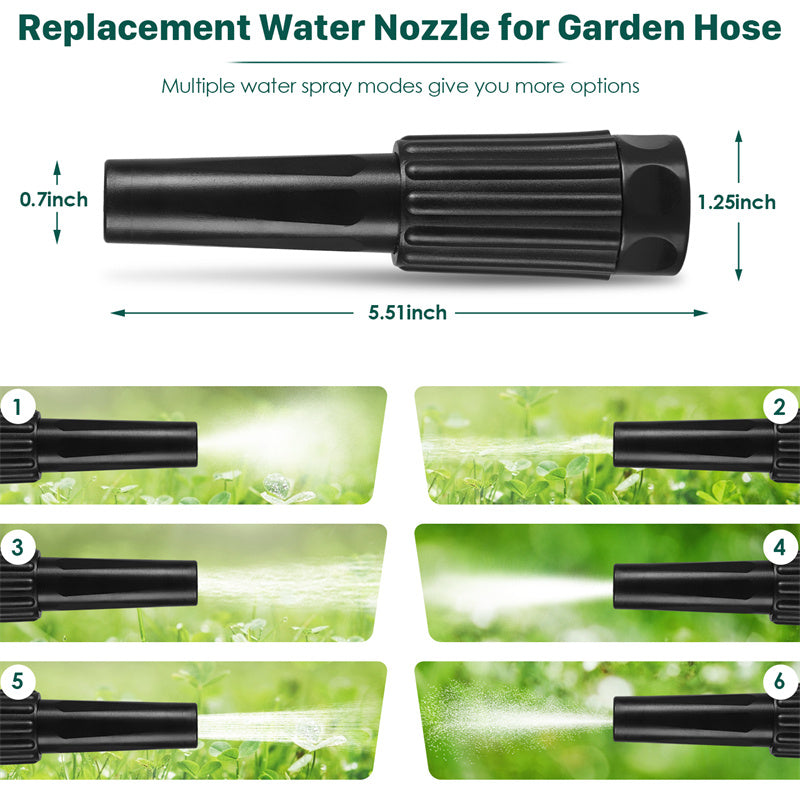 Metal Garden Hose, 100ft Stainless Steel Flexible Water Hose With 10 Adjustable Patterns Spray Nozzle