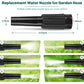 Metal Garden Hose, 100ft Stainless Steel Flexible Water Hose With 10 Adjustable Patterns Spray Nozzle