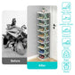 9-Tier Vertical Shoe Rack – Narrow Free-Standing Plastic Shoe Organizer for Entryway & Closet