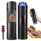 Electric Salt & Pepper Grinder – Gravity Sensor, LED Light, Adjustable Coarseness, One-Hand Operation | Battery Powered Mill