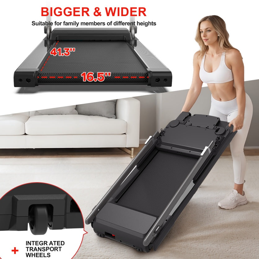 Treadmill JK68-6B – Foldable Home Treadmill with Desk, Bluetooth, LED Display & 12 Programs