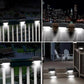 4-Pack Solar LED Deck Lights – Weatherproof Outdoor Step & Railing Lights with Warm White Glow