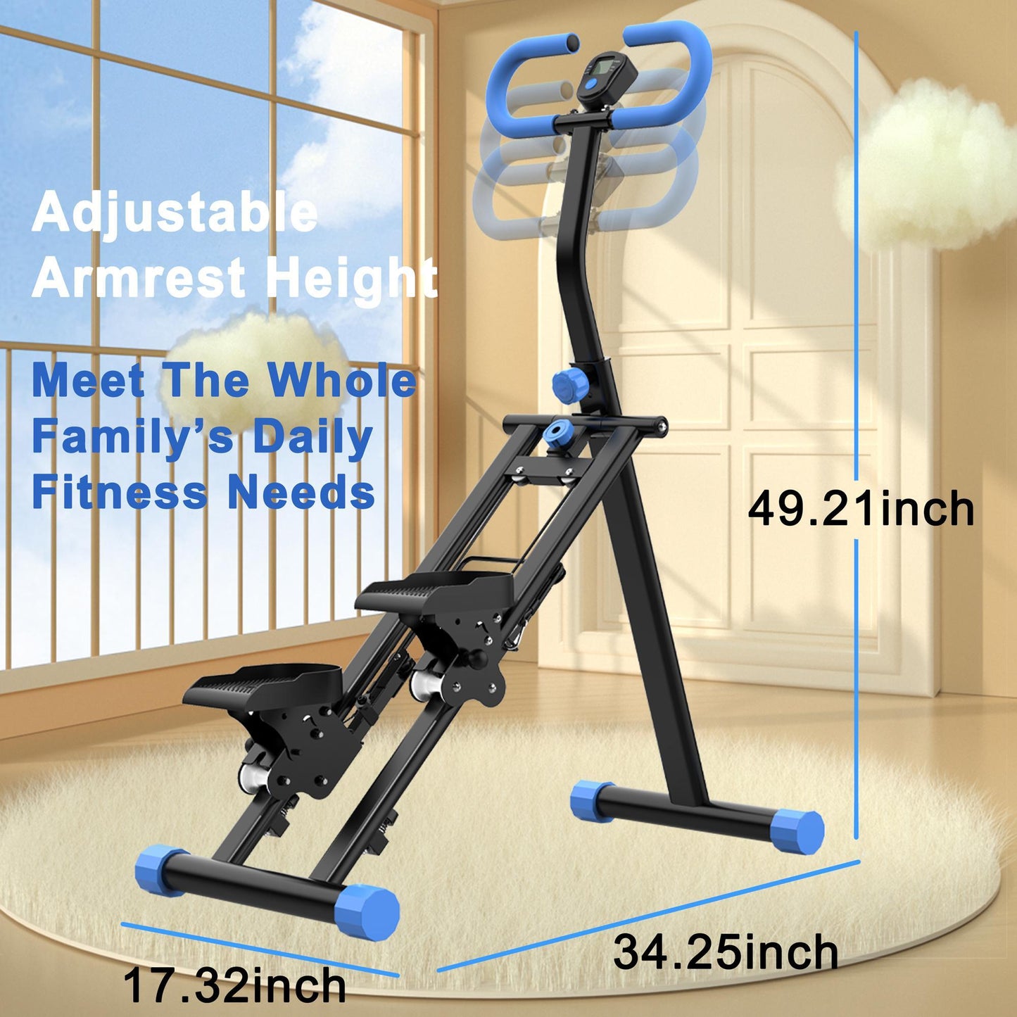 Stair Climber, Cardio Mountain Climbing Machine