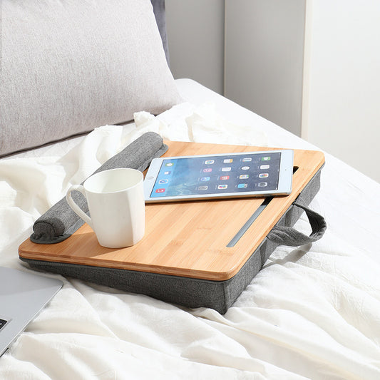 Portable Bamboo Lap Desk – Small Sofa Bed Table for Laptop, Reading & Snacks (Japanese Style)